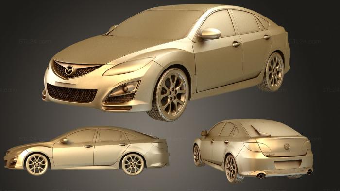 Автомобили и транспорт (Mazda 6 Седан 2011, CARS_2379) 3D модель для ЧПУ станка